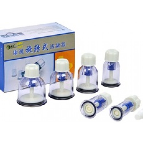 6-piece cupping kit with screw