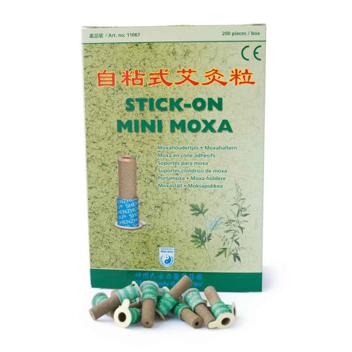 Adhesives moxa cones with cardboard support