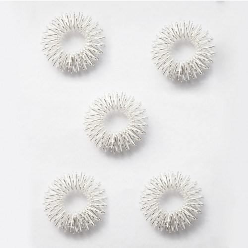 5Pcs Finger Massage Ring Spiky Sensory Finger Rings Stress Reducer Relax  Hand Massage Acupressure Rings Tool