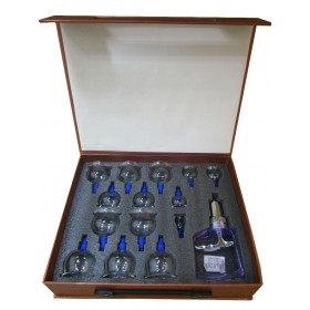 ""Travel kit""with 16 cupping jars with suction ball