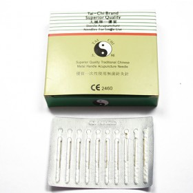 0,14*10mm TAI CHI gold plated needles without sil