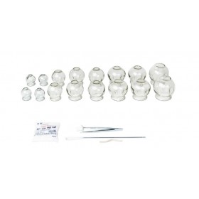 Kit of 16 glass suction cups